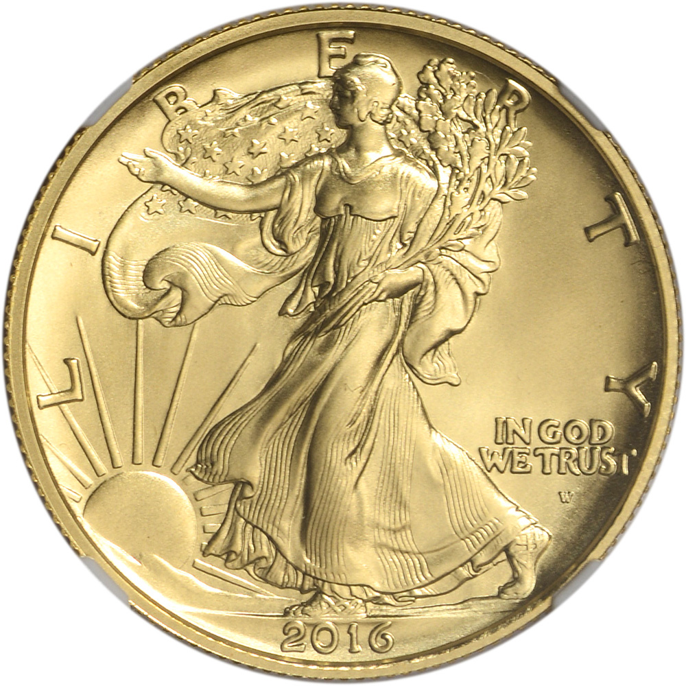 2016-W US Gold Walking Liberty Half Dollar (1/2 oz) 50C - NGC SP70 ER 100th Ann | eBay