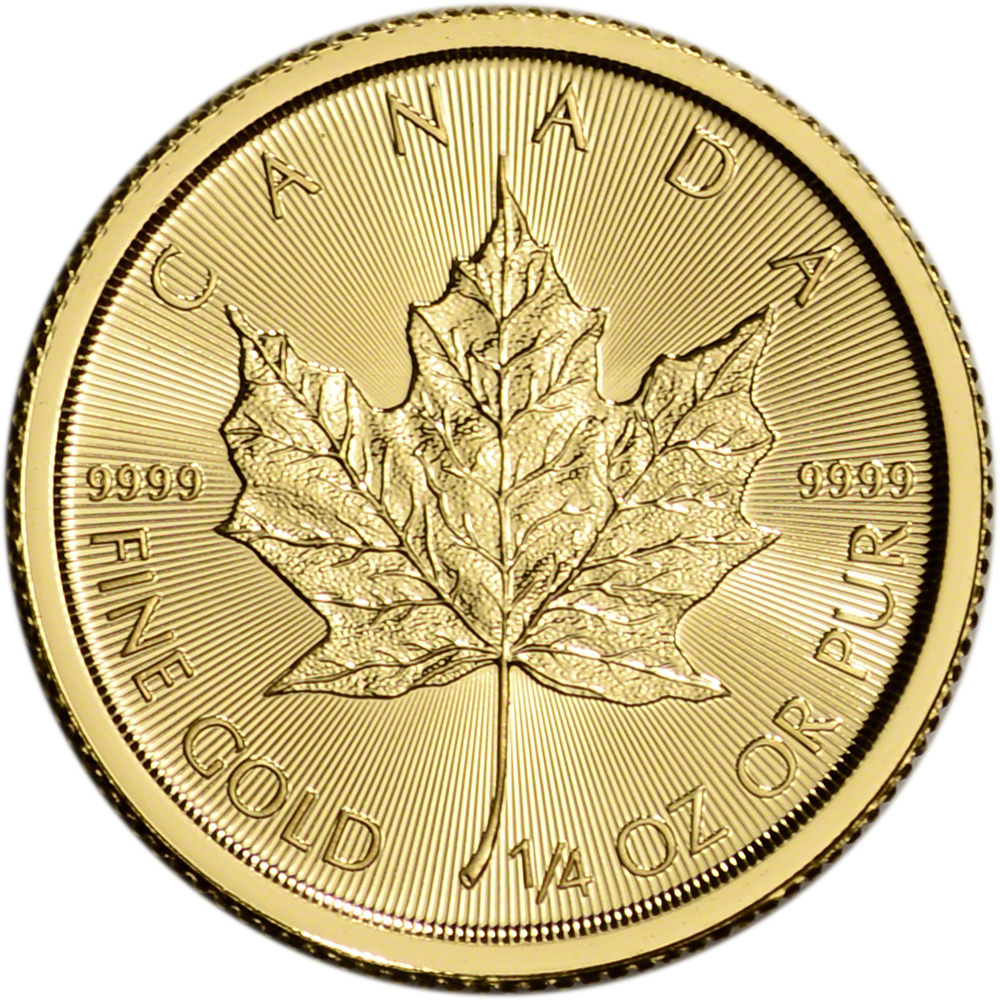 1 4 gold maple leaf