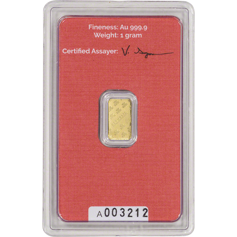 1 gram RMC Gold Bar Republic Metals Corp 999.9 Fine in Sealed Assay eBay