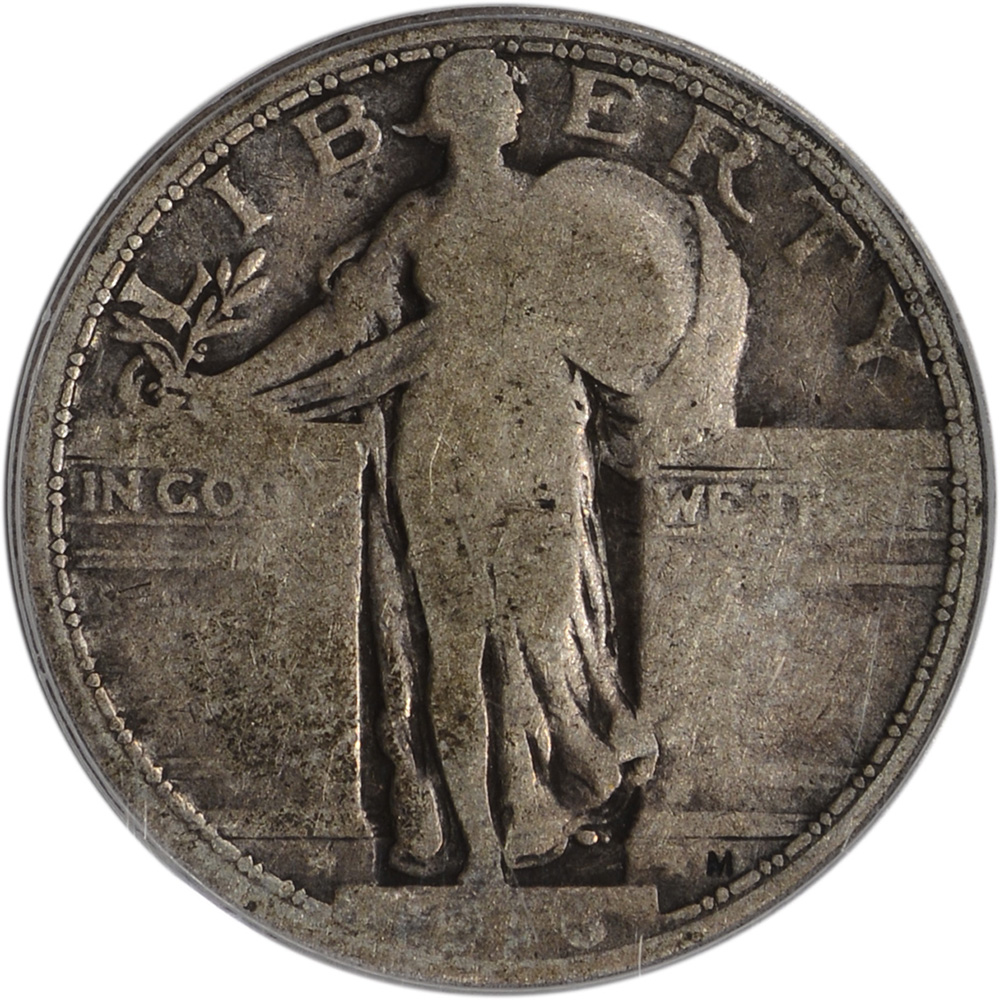1916 US Standing Liberty Silver Quarter 25C - PCGS G06