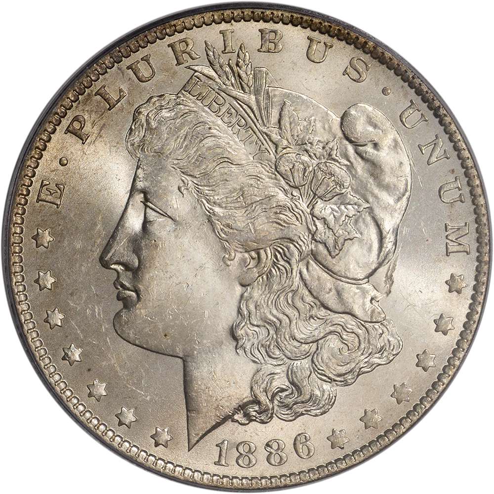 1886-O US Morgan Silver Dollar $1 - PCGS MS63 | eBay