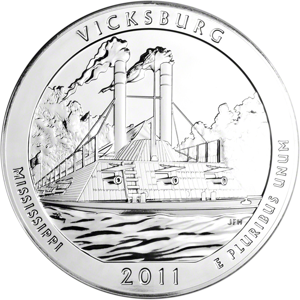 2011 ATB Gettysburg Silver 5 oz BU 25C