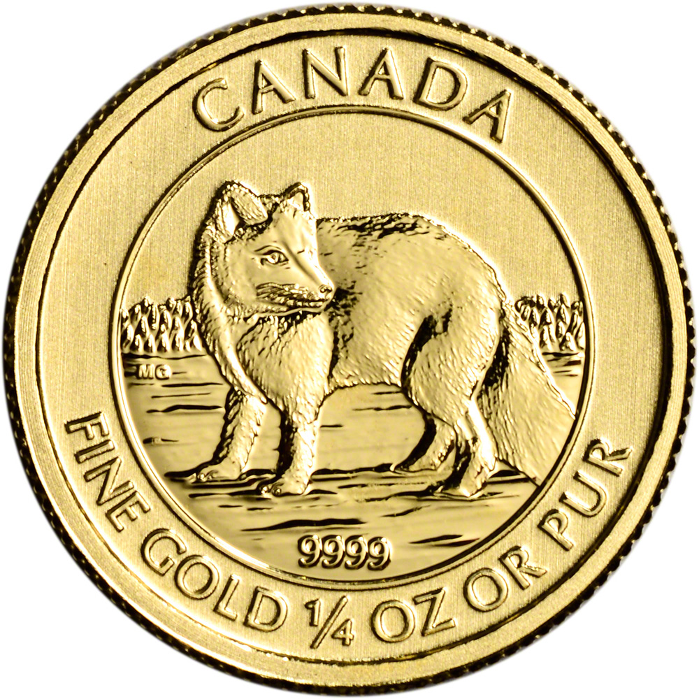 2014 Canada Gold Arctic Fox $10 - 1/4 oz - BU | eBay