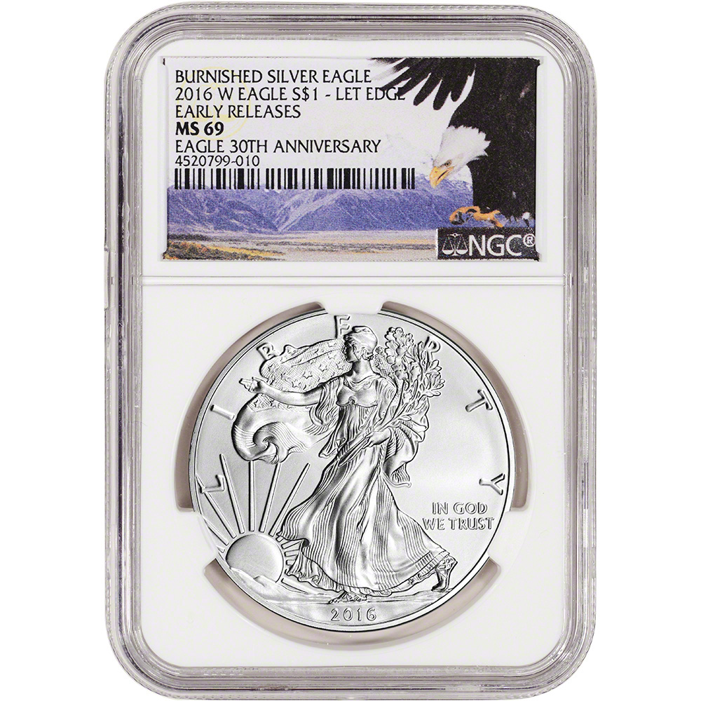 NGC MS69 American Silver Eagle Early Releases W 2016- Bald Eagle Retro