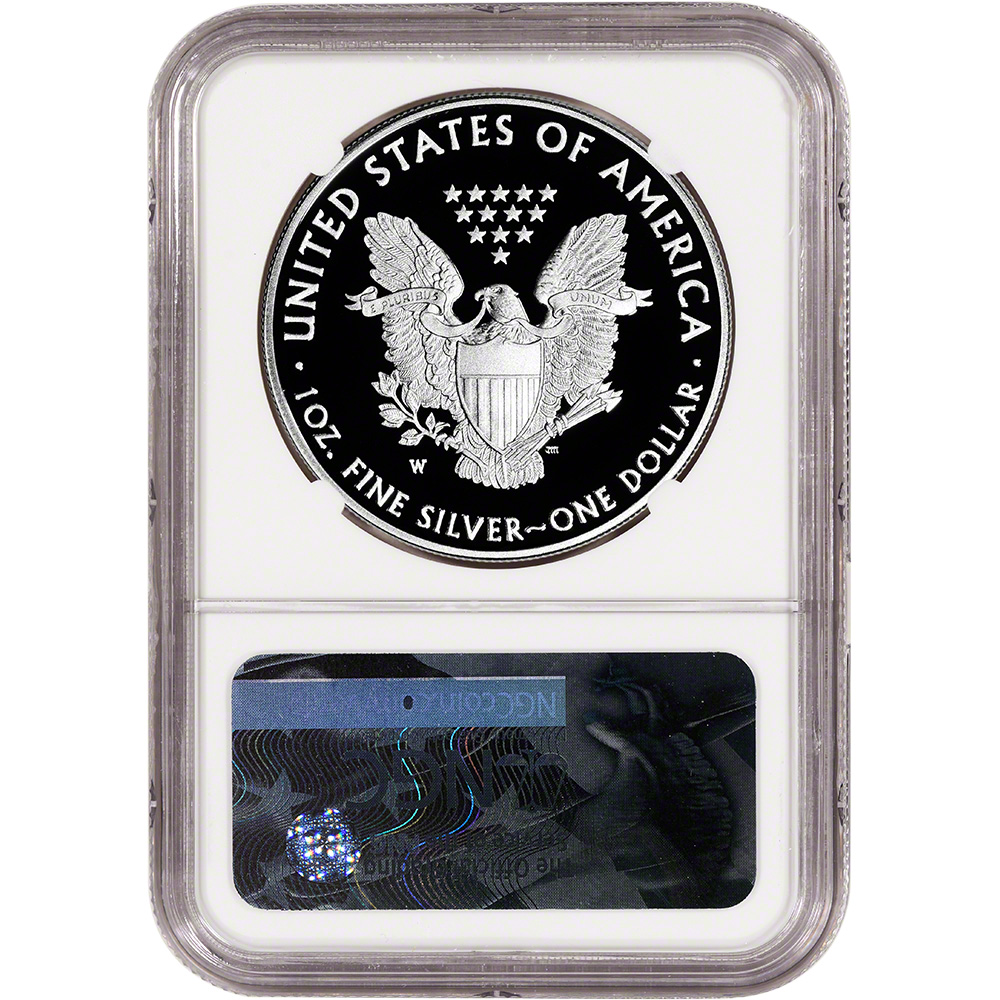 NGC PF70 UCAM Early Releases Purple Heart 2017-W American Silver Eagle Proof