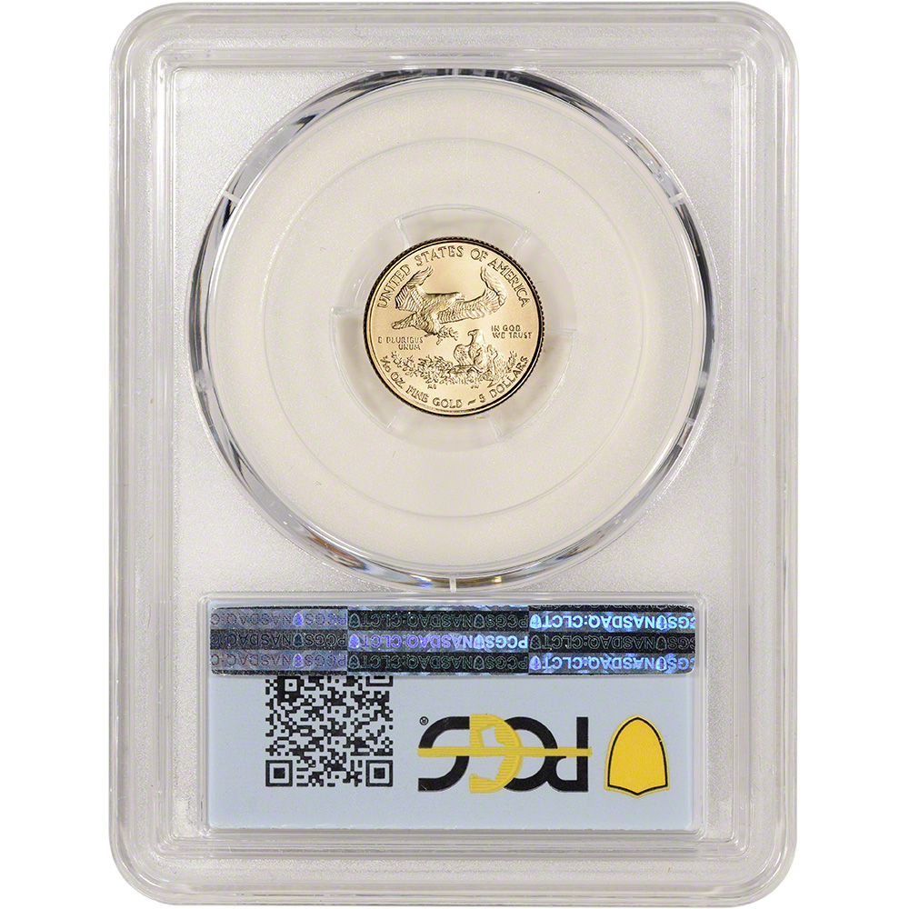 2020 American Gold Eagle 1 10 Oz $5 - Pcgs Ms70 First Day Of Issue 