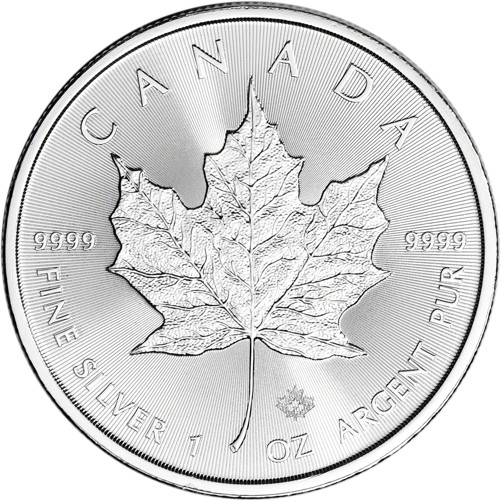 2020 Canada Silver Maple Leaf – 1 oz – $5 – BU – Ten 10 Coins