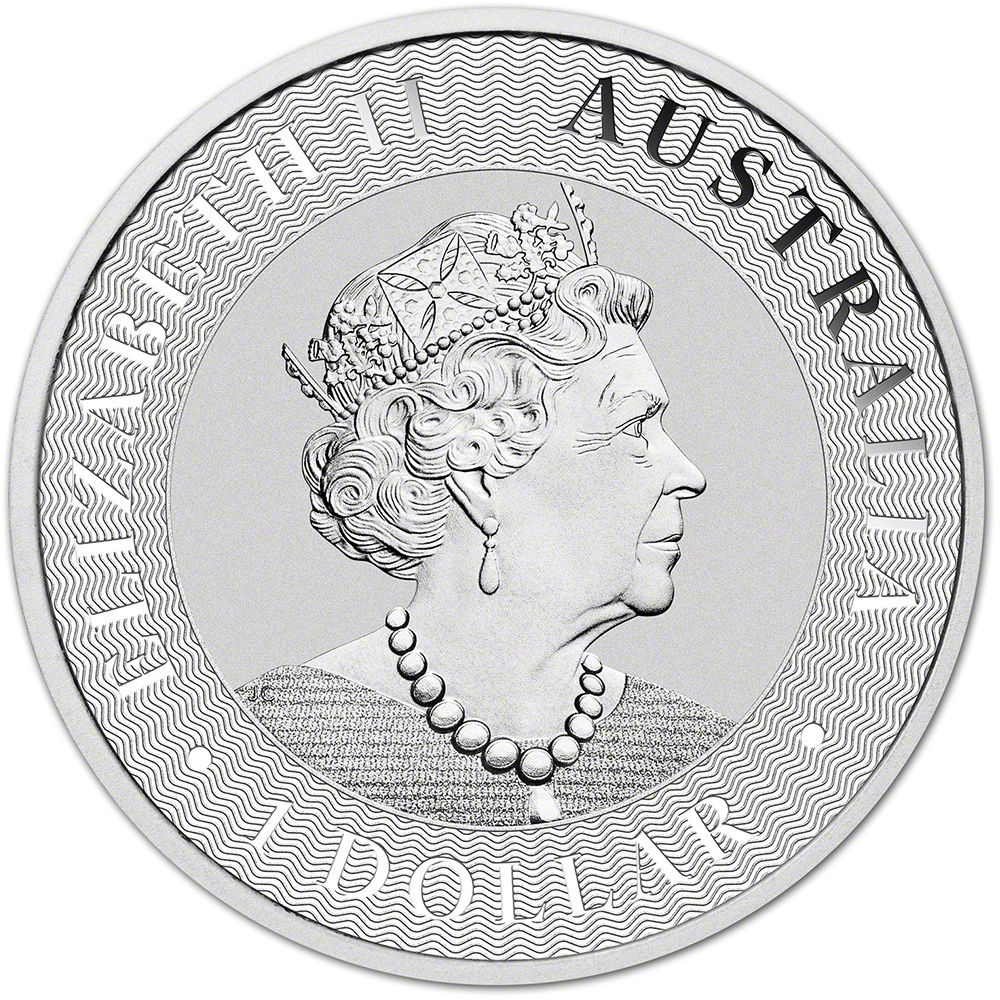 2020 P Australia Silver Kangaroo 1 oz $1 BU – Five 5 Coins