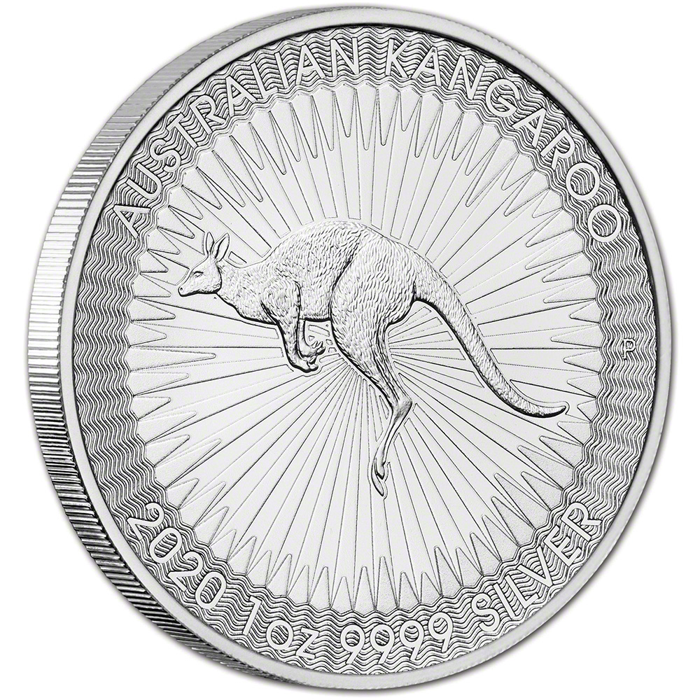 2020 P Australia Silver Kangaroo 1 oz $1 BU – Five 5 Coins