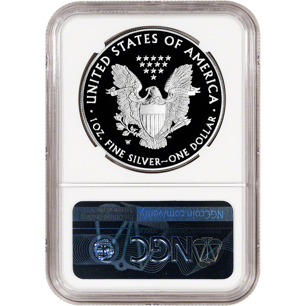 2020 W American Silver Eagle Proof V75 End World War II ...