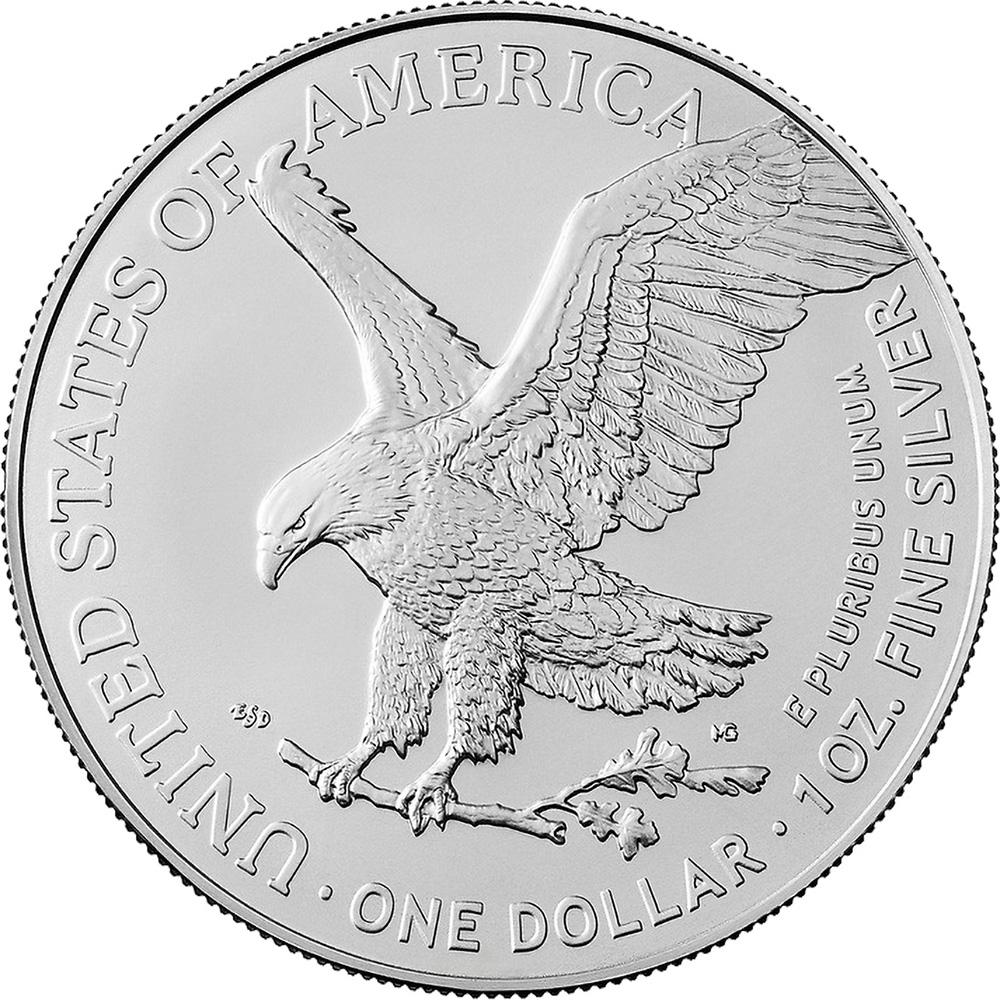 2024 American Silver Eagle 1 oz $1 - BU - Five 5 Coins