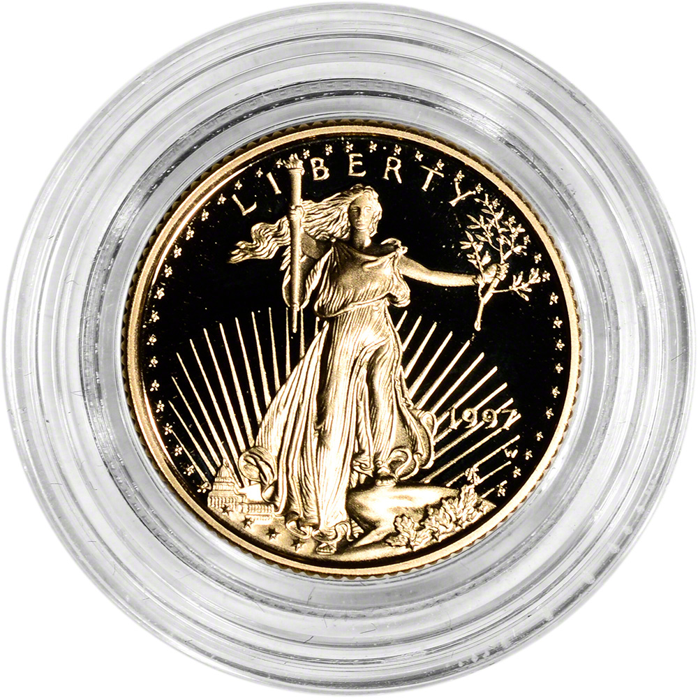 2018 Gold American Eagle 1//10 Troy oz Fine Gold US Made Capsuled Bullion BU Coin