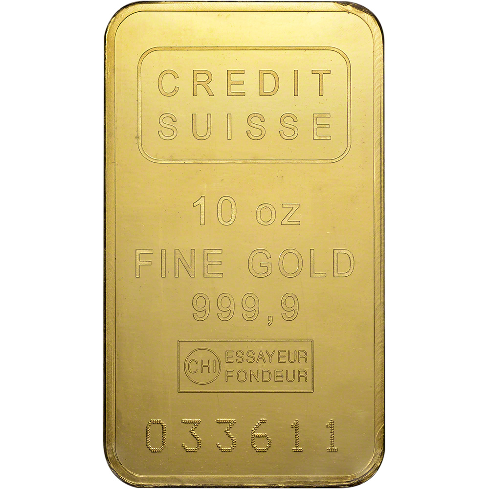 credit suisse gold bar 10 oz