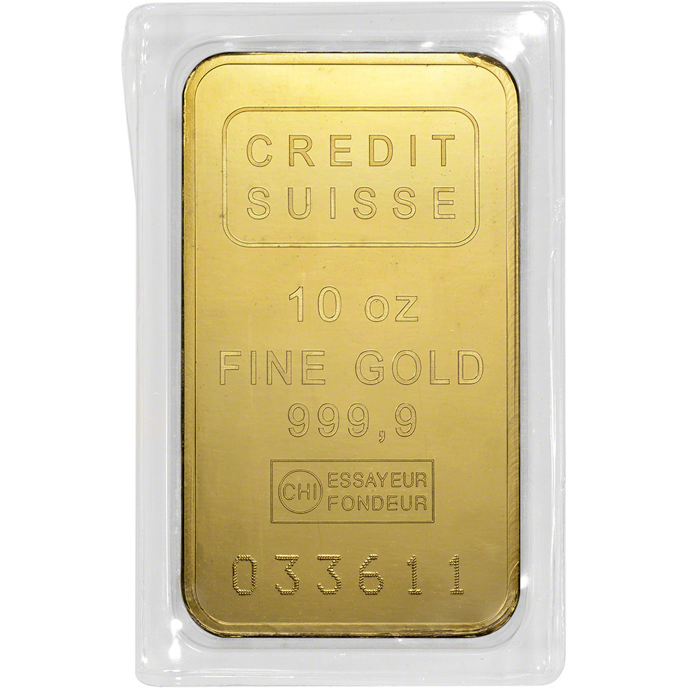 10 oz credit suisse gold bar