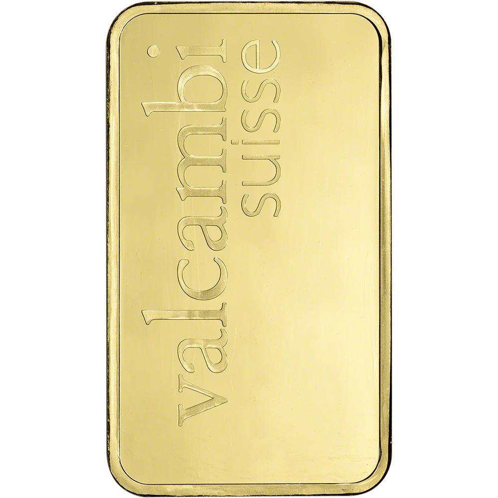 10 Oz. Gold Bar - Valcambi Suisse - 999.9 Fine Sealed With Assay ...