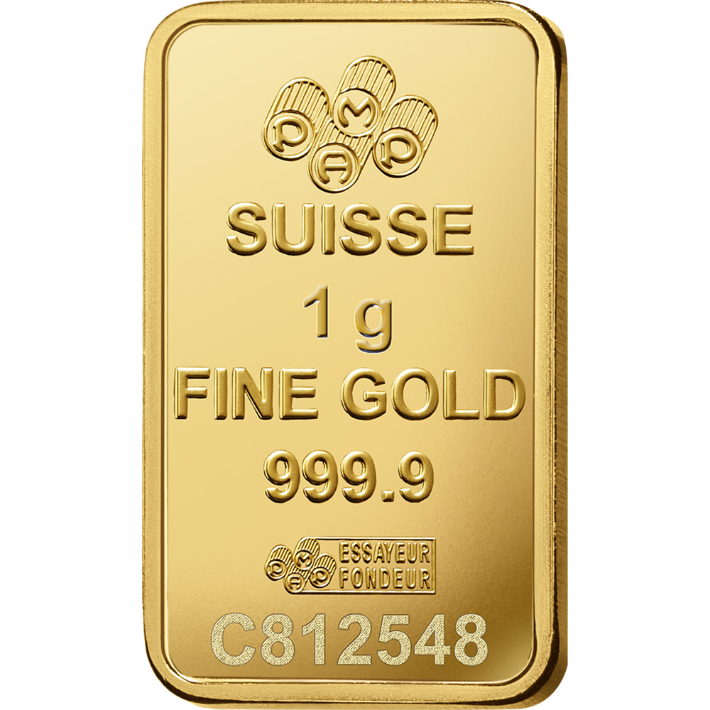 1 gram Gold Bar PAMP Suisse Fortuna 999.9 Fine in Sealed Assay eBay