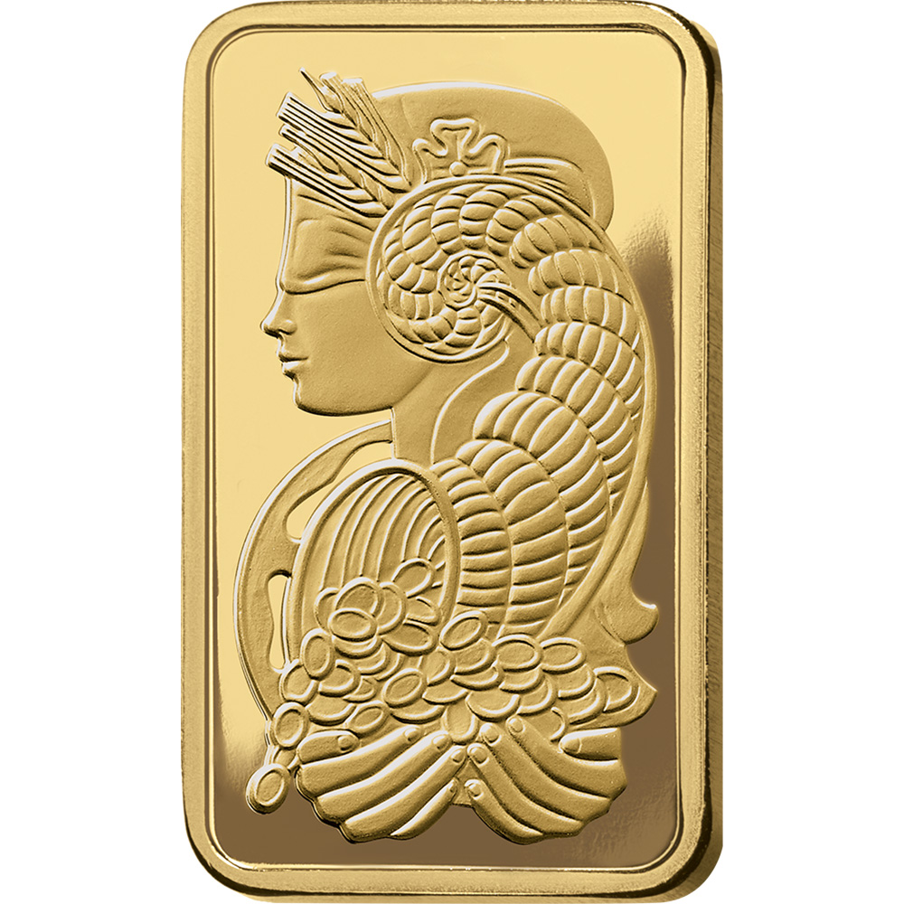 1 oz Gold Bar - PAMP Suisse - Fortuna - 999.9 Fine in Sealed
