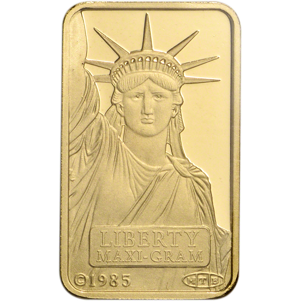 10g credit suisse gold bar with statue of liberty