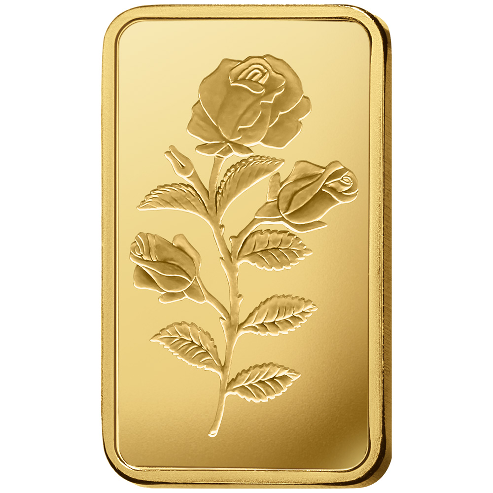 5 gram Gold Bar - PAMP Suisse - Rosa - 999.9 Fine in Sealed