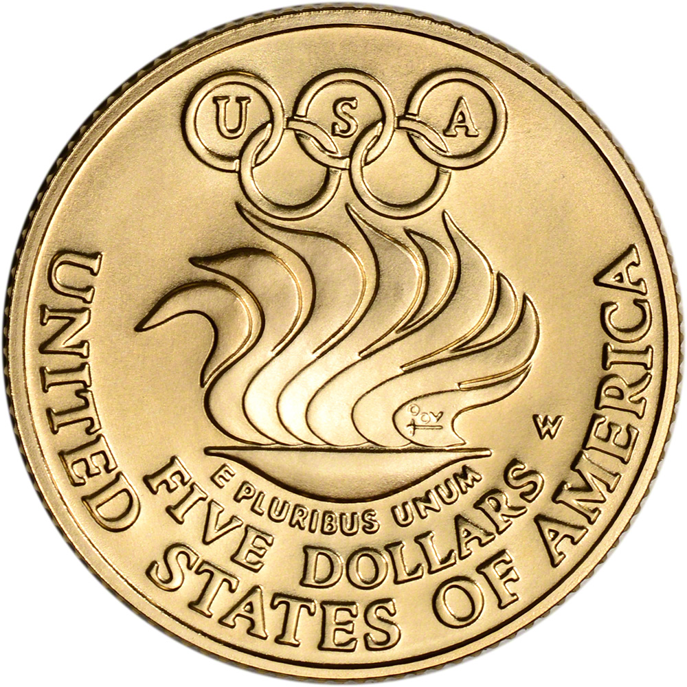 1988-w-us-gold-5-olympic-commemorative-bu-coin-in-capsule-ebay