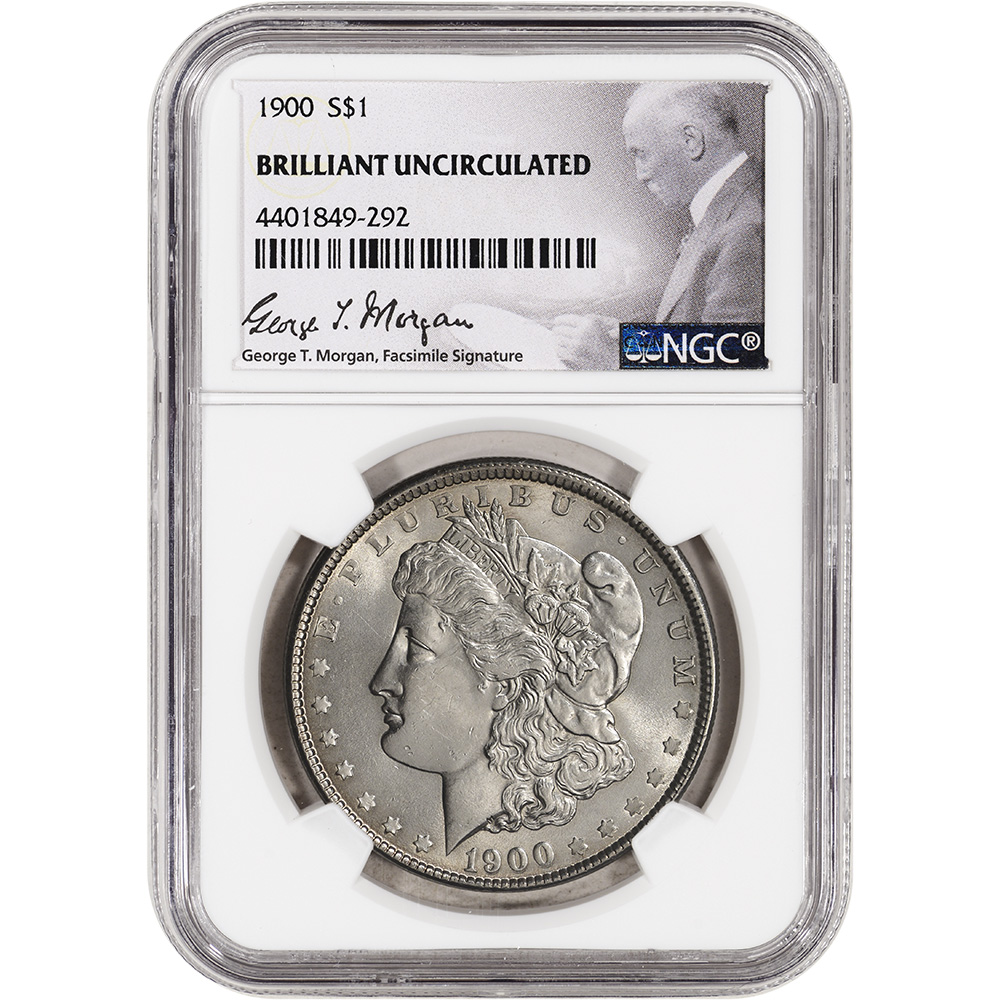 1900 US Morgan Silver Dollar $1 - NGC Brilliant Uncirculated | eBay