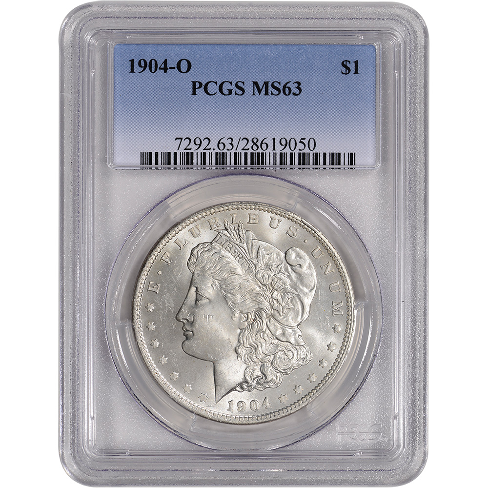 1904-O US Morgan Silver Dollar $1 – PCGS MS63