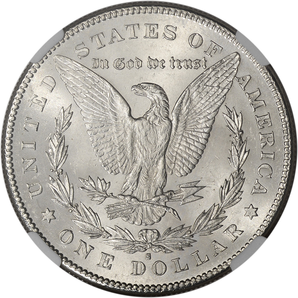 1878 S US Morgan Silver Dollar $1 - NGC Brilliant