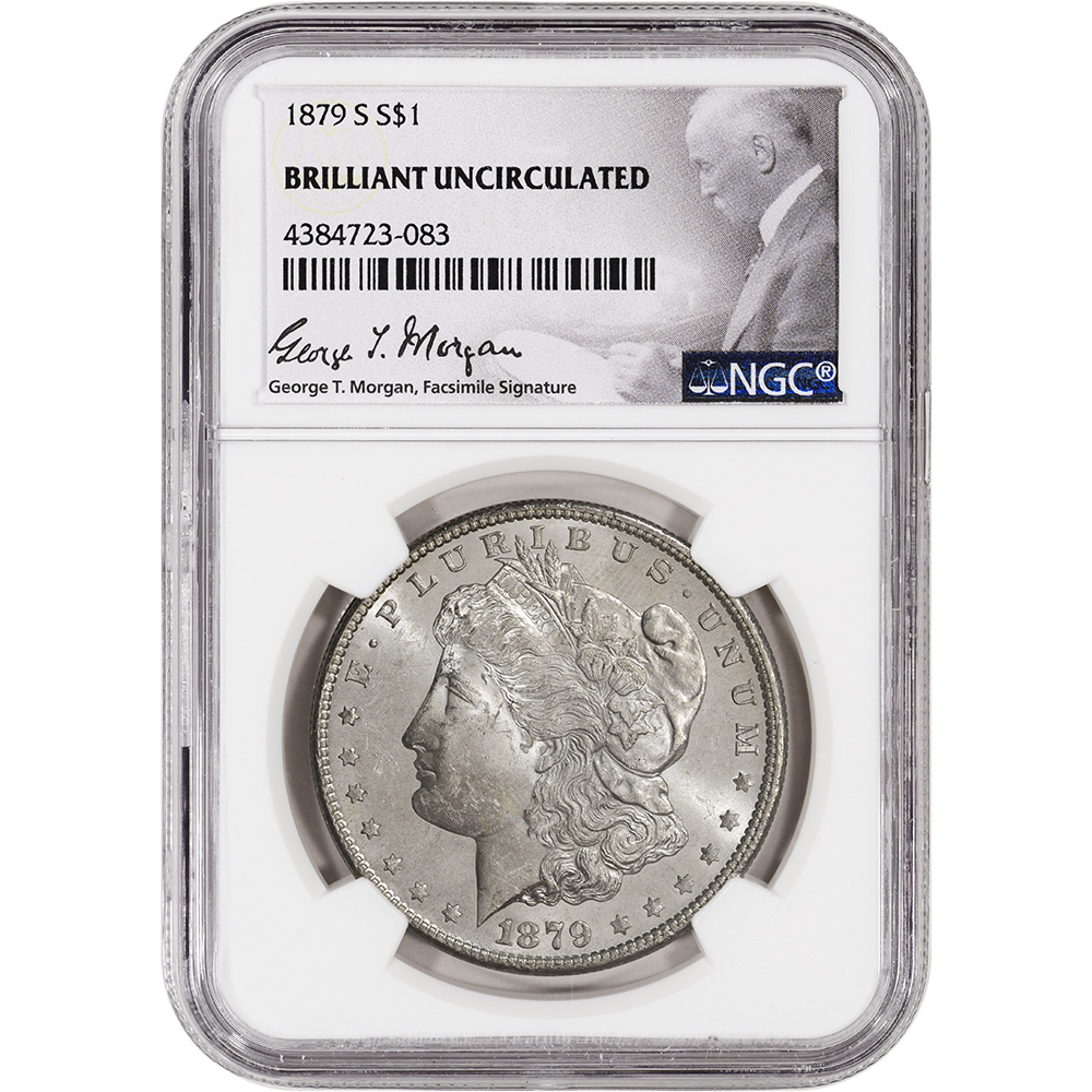 1879 S US Morgan Silver Dollar $1 - NGC Brilliant Uncirculated | eBay