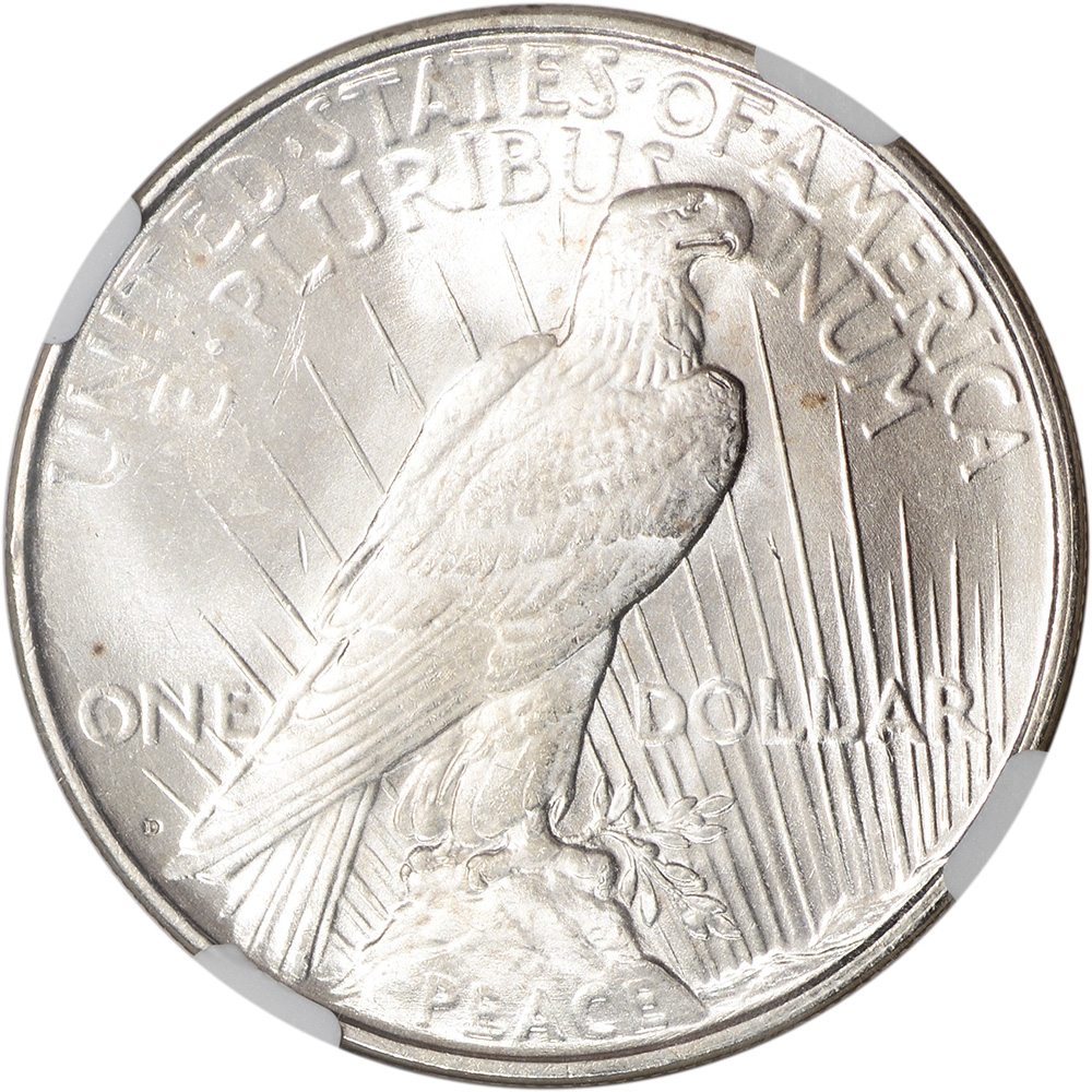 1922 D US Peace Silver Dollar $1 - NGC Brilliant Uncirculated | eBay