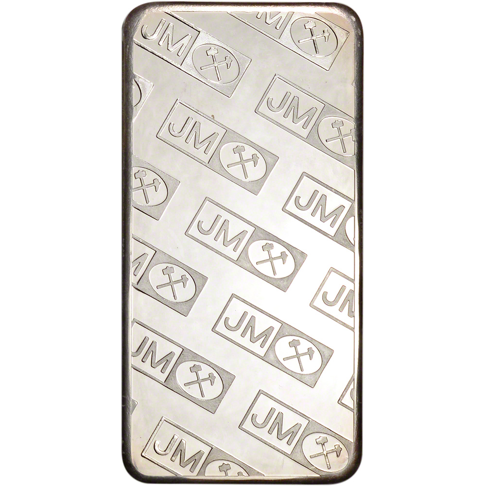 米国正規販売店購入10オンス　シルバーバー-ジョンソンマッセイ 10 oz JM Silver Bar - Johnson Matthey .999 Fine Secondary