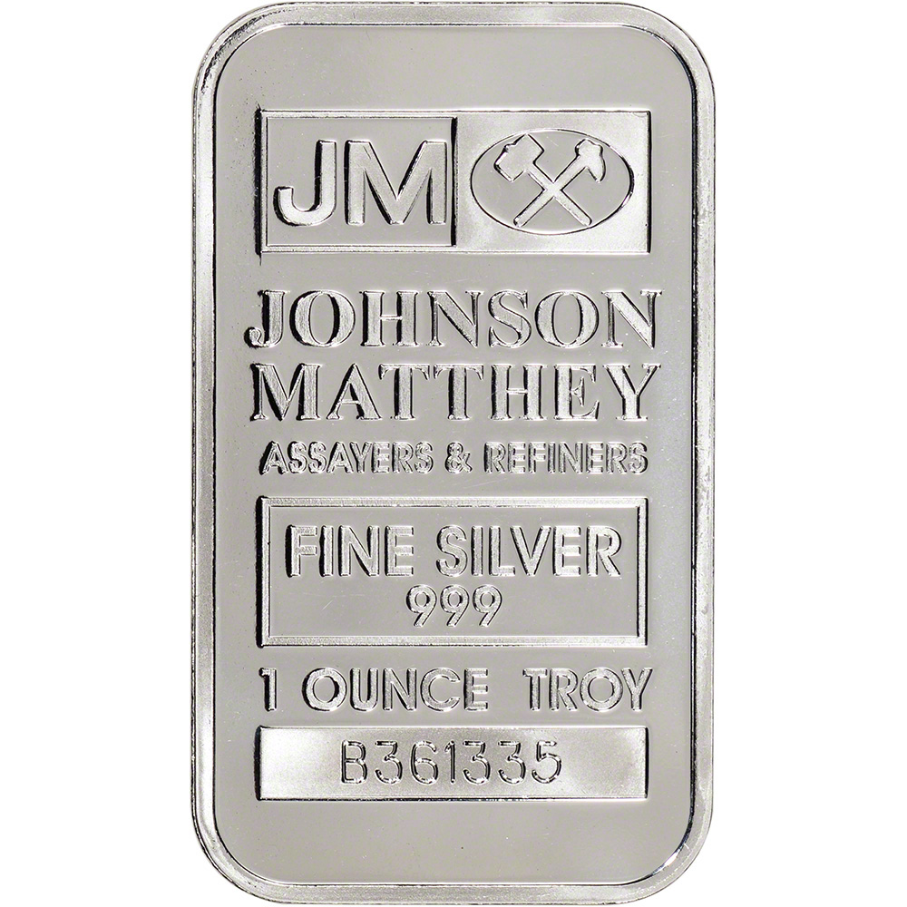 jm silver bar serial number