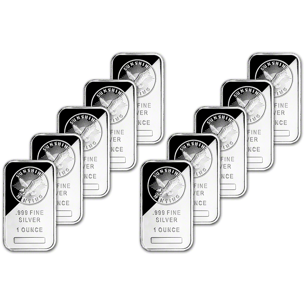 Mintページ Silver Sunshine Mint Bar | 5 oz .999 Pure Silver | Wholesale