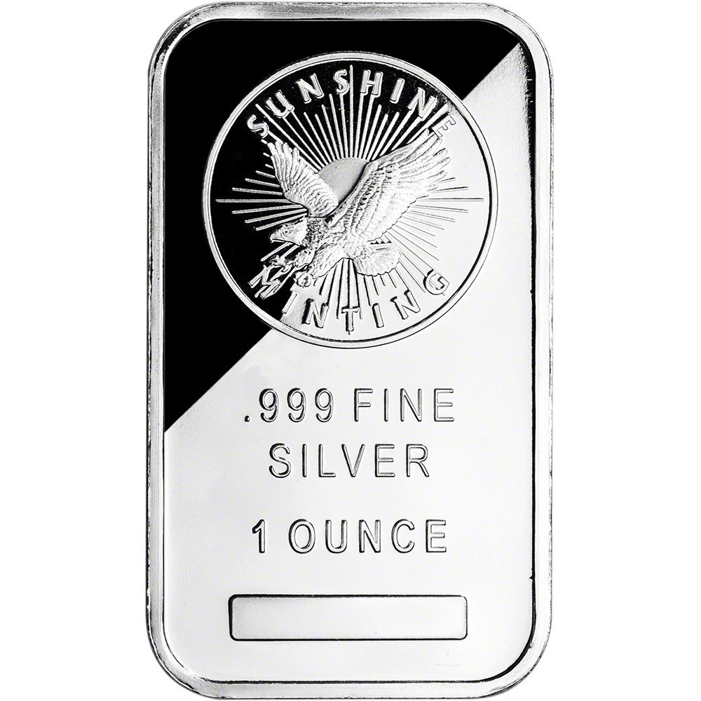 TWENTY (20) 1 oz Silver Bar Sunshine Minting .999 Fine 20 Bars in