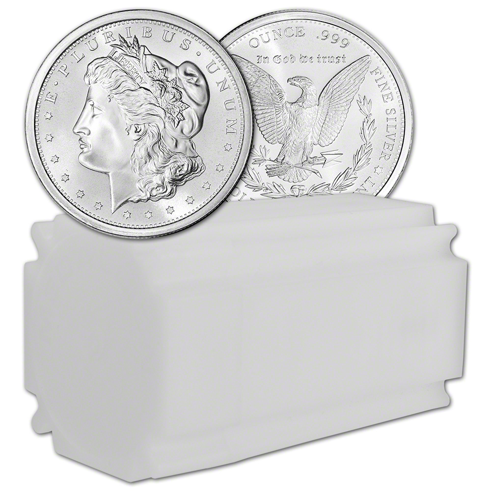 1 oz. Golden State Mint Silver Round Morgan Design .999 Fine Tube