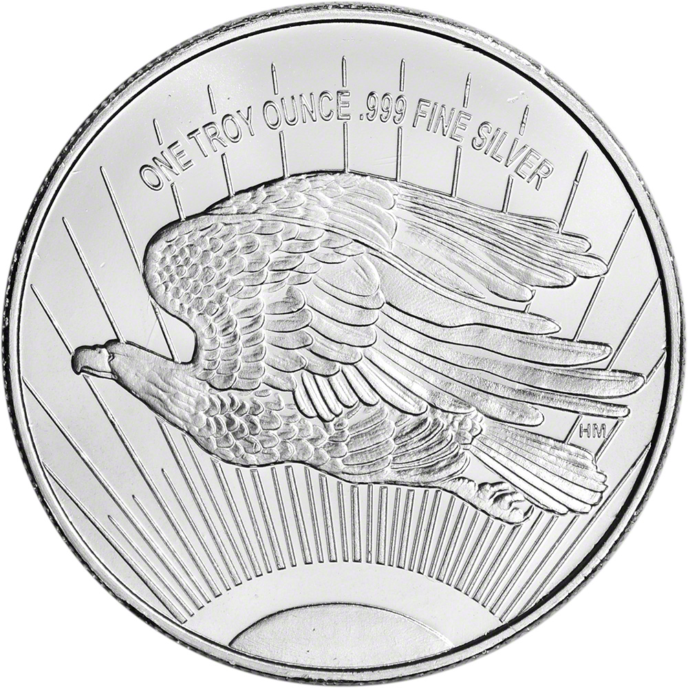 1 oz. Highland Mint Silver Round - Saint-Gaudens Design (Lot, Roll