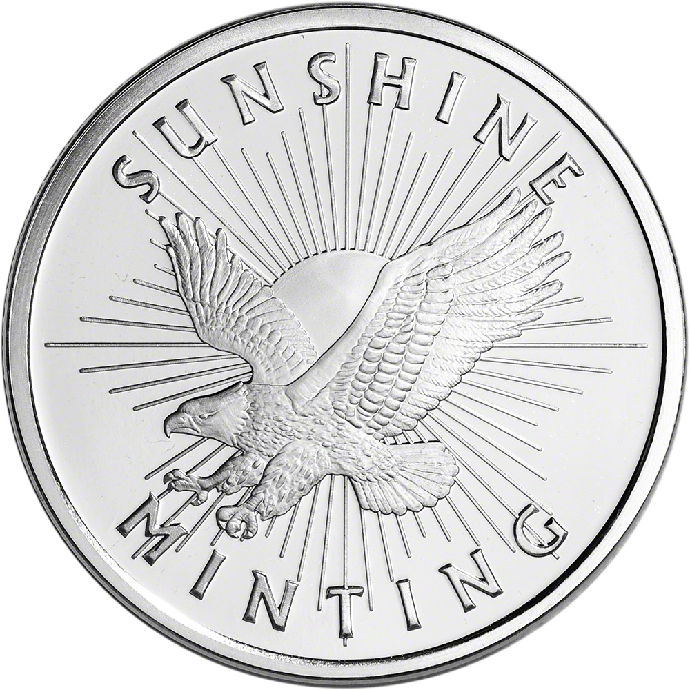 1 oz. Silver Round – Sunshine Minting – .999 Fine