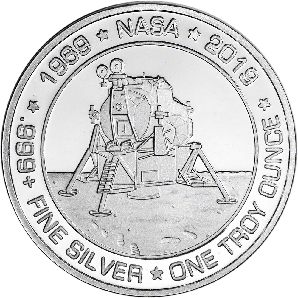 SilverTowne Silver 1 oz Apollo 11 Round
