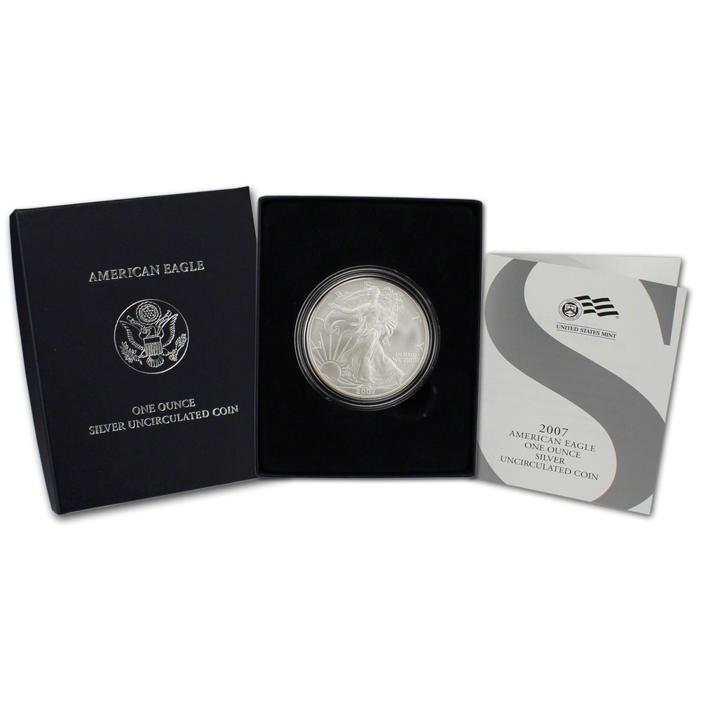 US MINT AMERICAN EAGLE SILVER UNCIRCULATED 2007