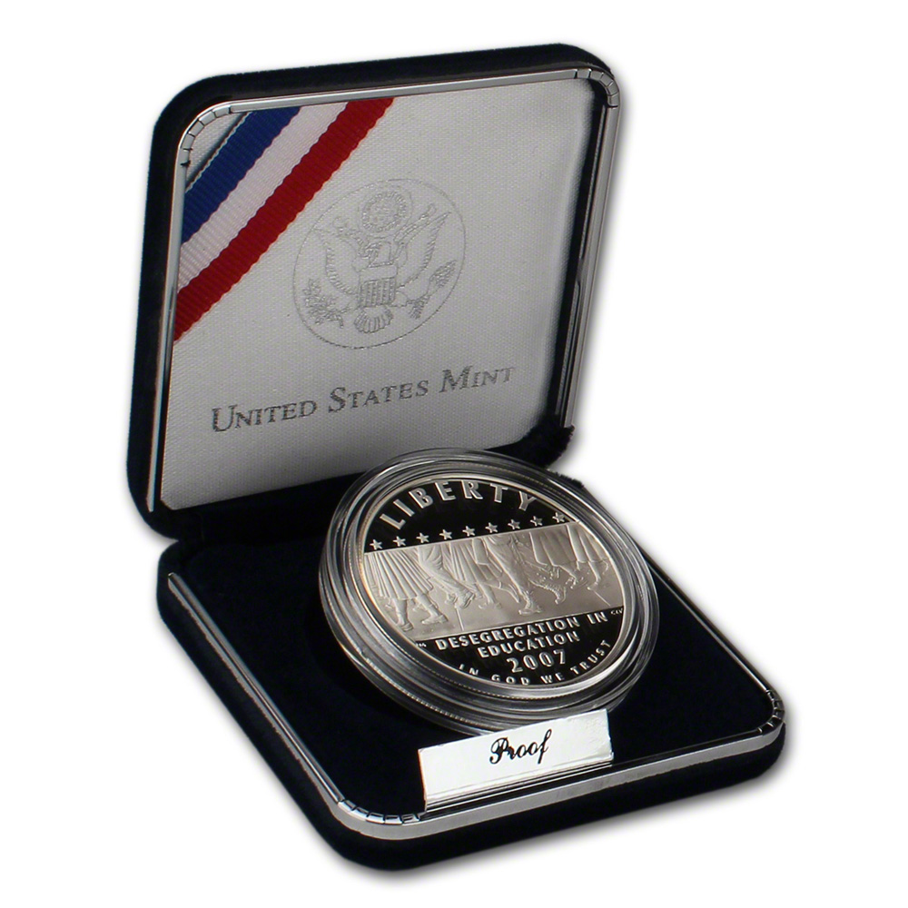 2007-P US Little Rock Central HS Desegregation Commemorative BU Silver Dollar