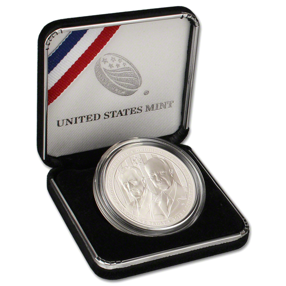 2013W 5 STAR GENERALS UNCIRCULATED $1 SILVER COIN WITH BOX AND COA