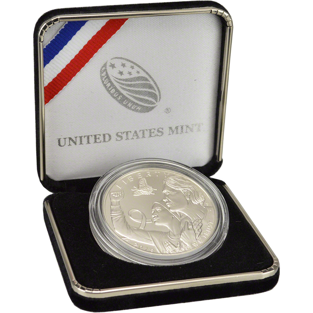 2018 Proof Breast Cancer Awareness Half Dollar US Mint 50c Coin with Box and COA