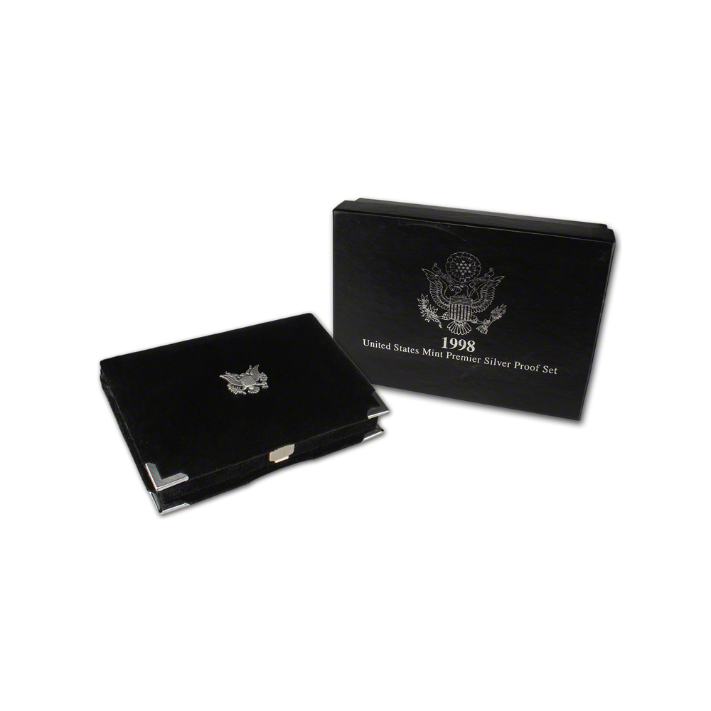 Condition Free Shipping Exc 1998 Premier Silver Proof Set