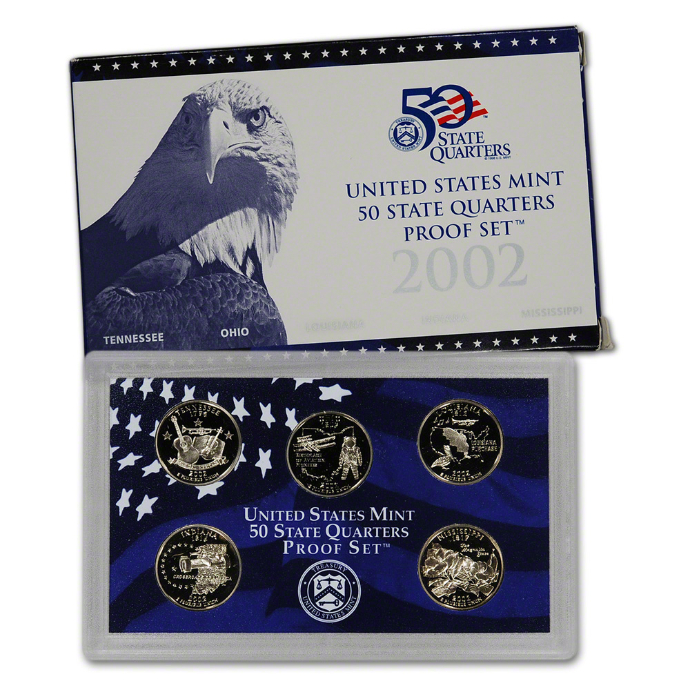 2002 United States Mint 50 State Quarters Proof Set™ eBay
