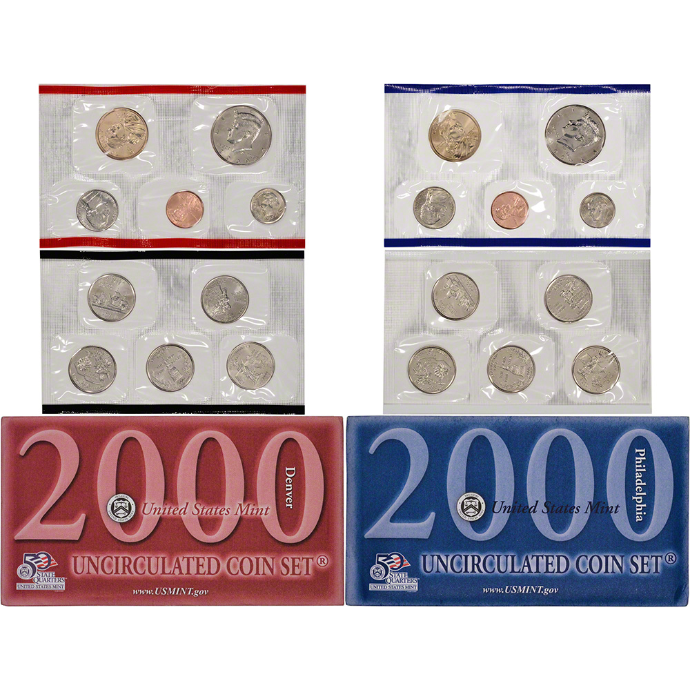 2000 United States Mint Uncirculated Coin Set U00