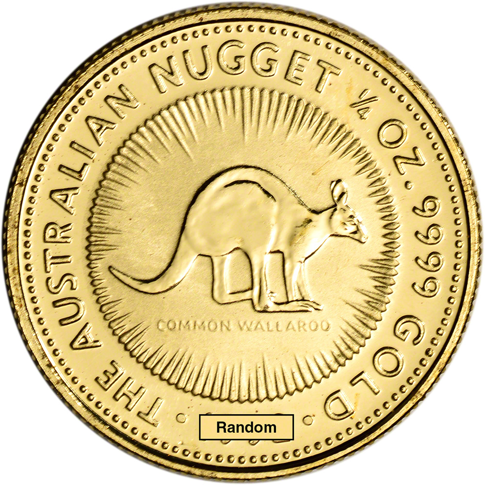 Australia Gold Kangaroo Nugget 1/4 oz $25 - BU - Random Date | eBay