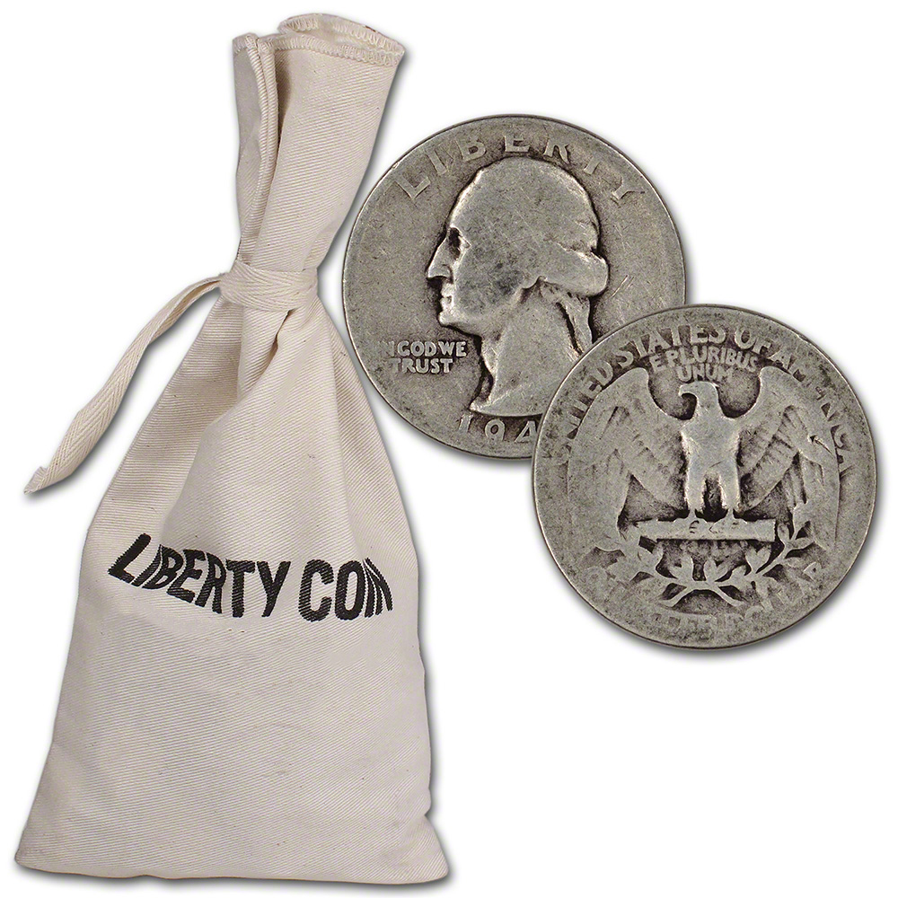 90 Silver Quarters 100 Face Value Bag eBay