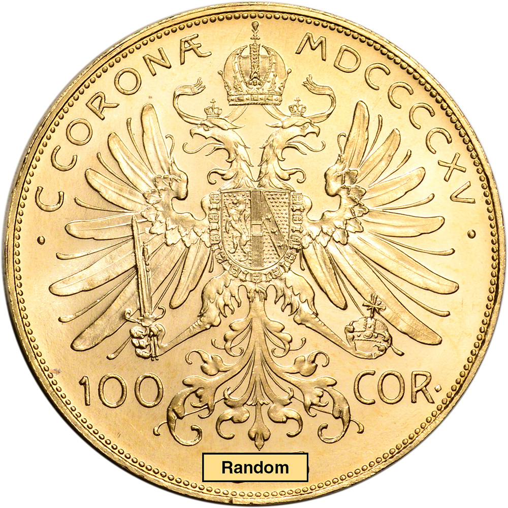 Austria Gold 100 Coronas (.9802 oz) – BU – Random Date