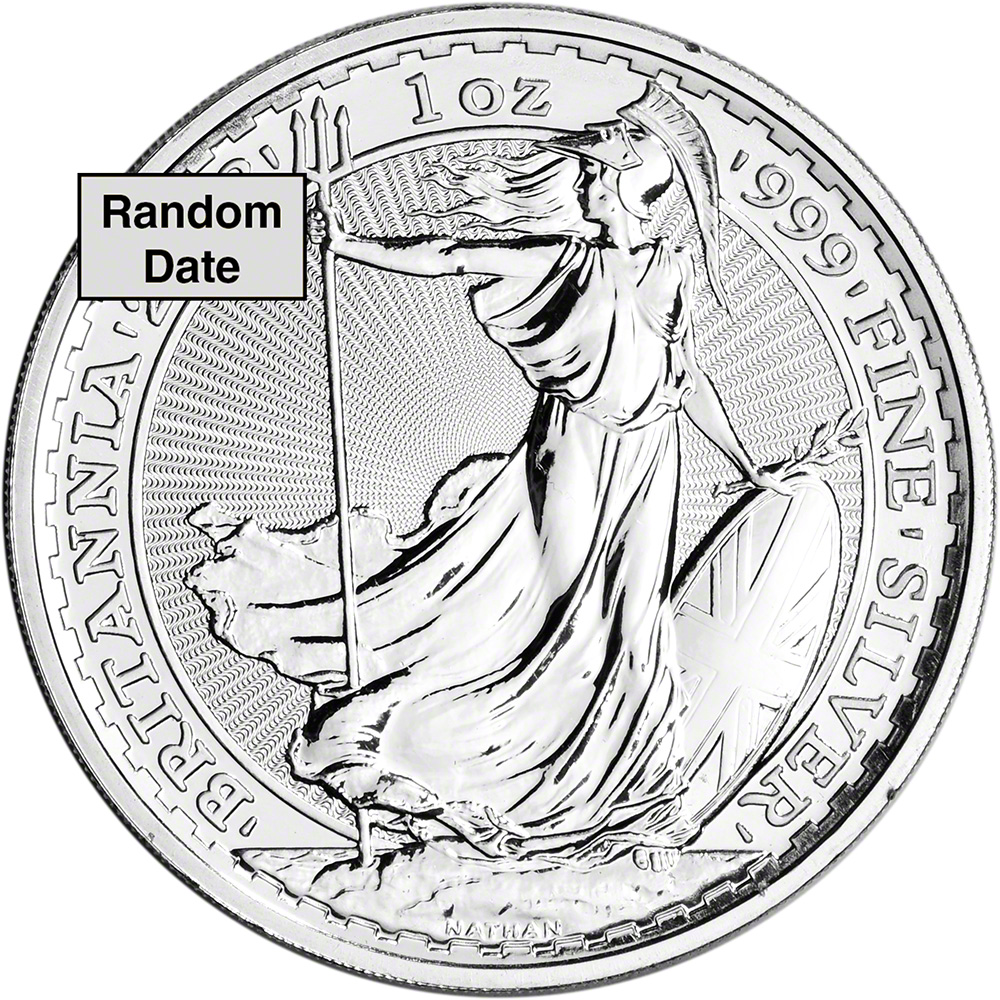 Random Year 1 oz Silver Britannia product photograph