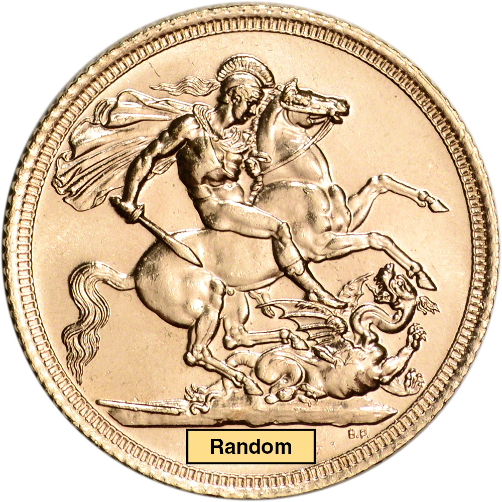 Great Britain Gold Sovereign (.2354 oz) – Elizabeth II Young BU – Random Date