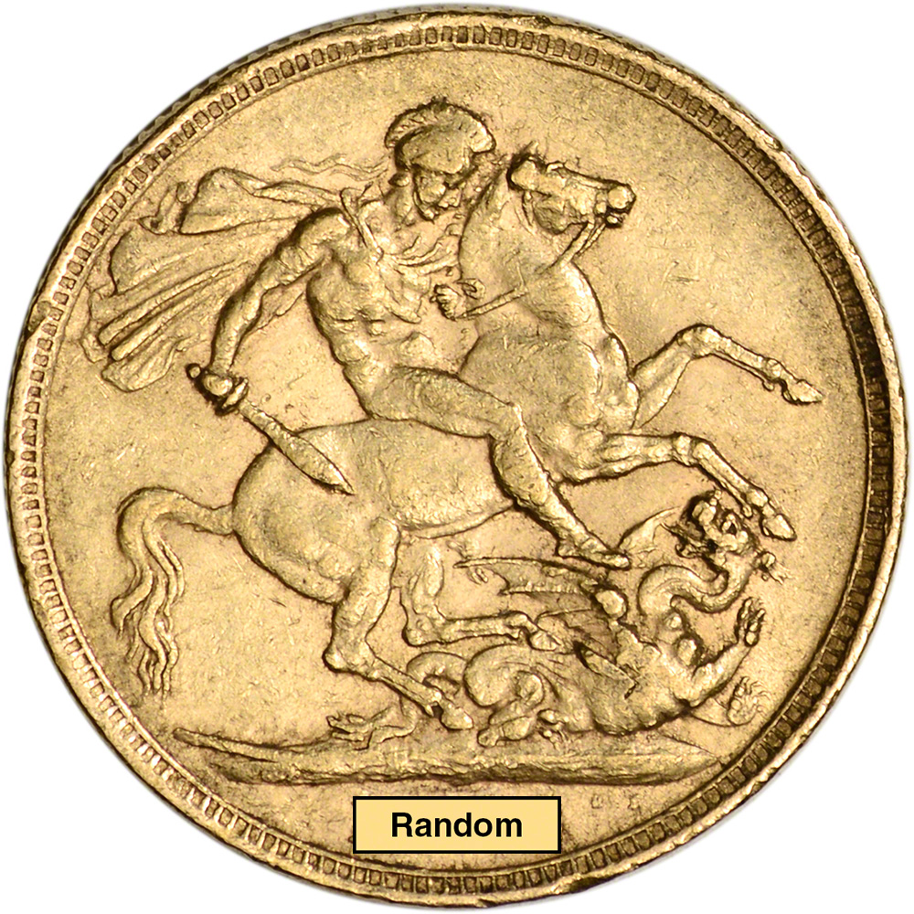 Great Britain Gold Sovereign .2354 oz - King George BU Random Date